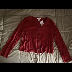 Red blouse